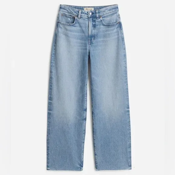 Madewell The Curvy Perfect Vintage Wide Leg Crop Jean Hallstead Wash Size 24 NWT - Picture 11 of 13